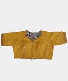 Yellow Kora Organza Embroidery Saree T3790993