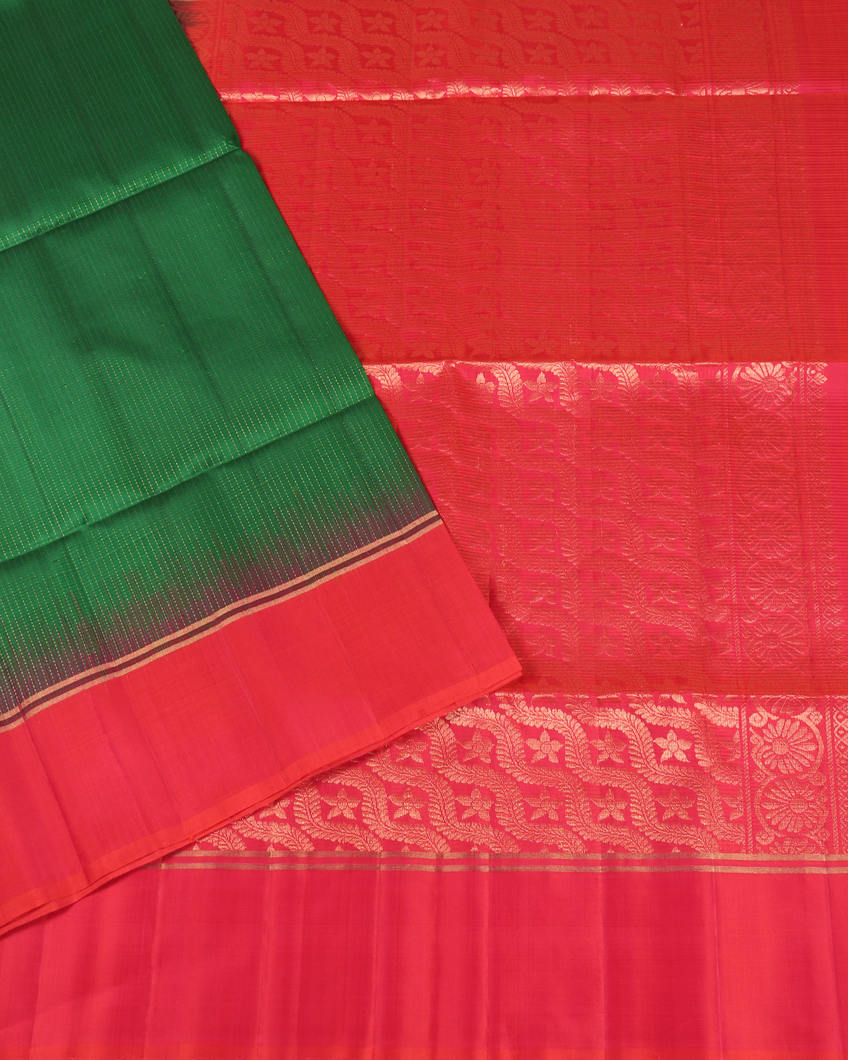 Green Soft Silk Saree T3900282