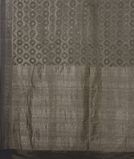 Grey Banaras Georgtte Silk Saree T2601374