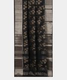 Black Pochampalli Silk Cotton Saree T3893492