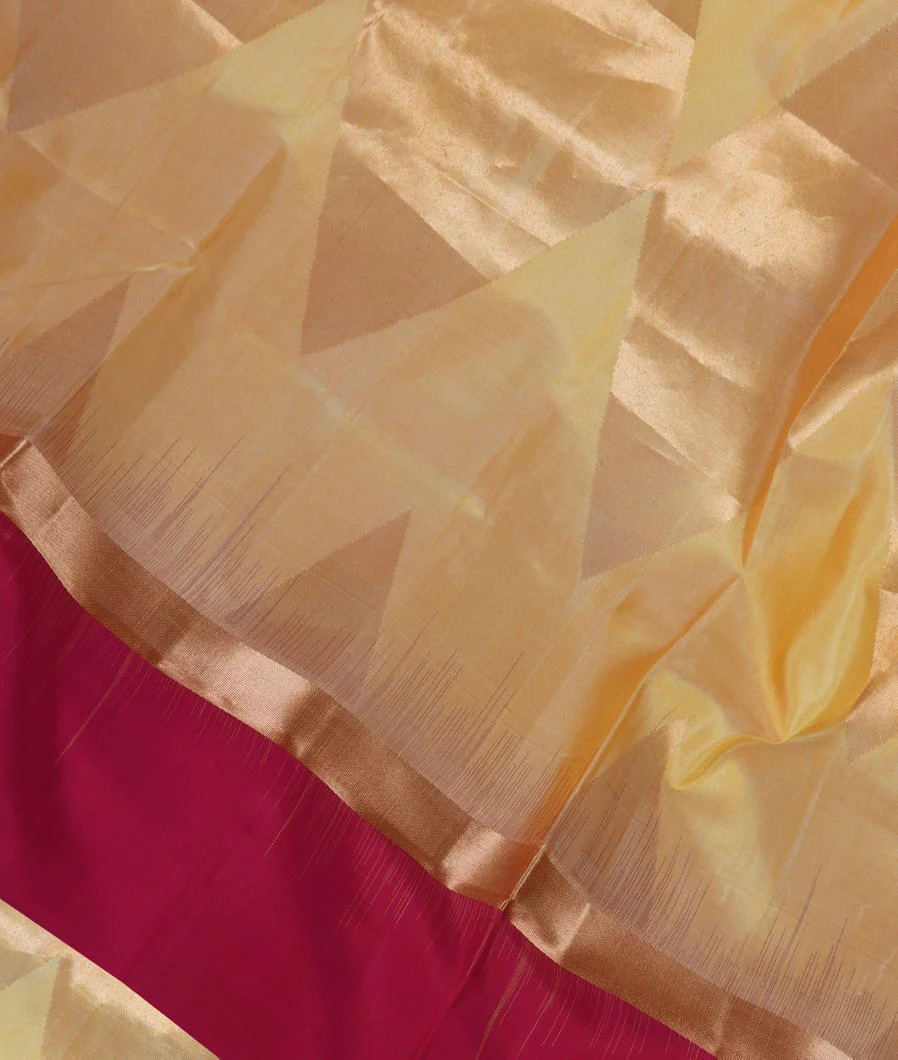Lemon Yellow Soft Silk Saree T390060-image
