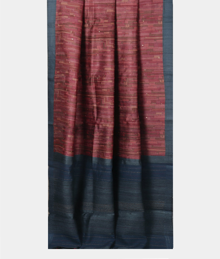 Multicolour Tussar Printed Saree T3783782
