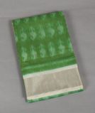 Green Pochampalli Silk Cotton Saree T3893621