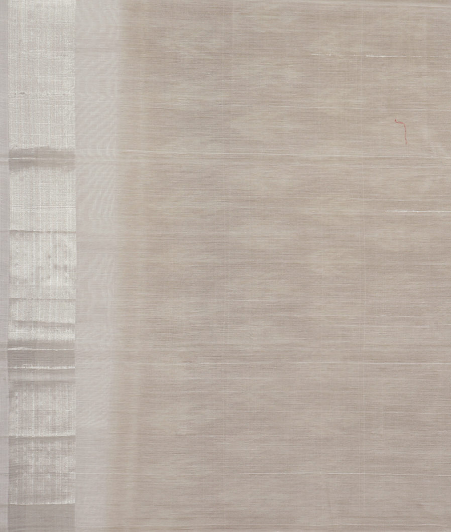 Yellowish Green Pochampalli Silk Cotton Saree T3893463