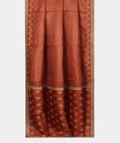 Rust Tussar Embroidery Saree T3751062