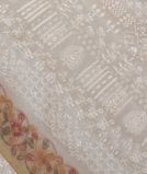 Off - White Kora Organza Embroidery Saree T3795921
