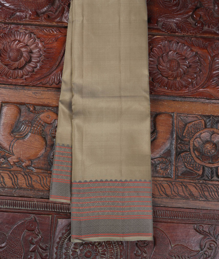 Greenish Grey Soft Silk Saree T391083-image