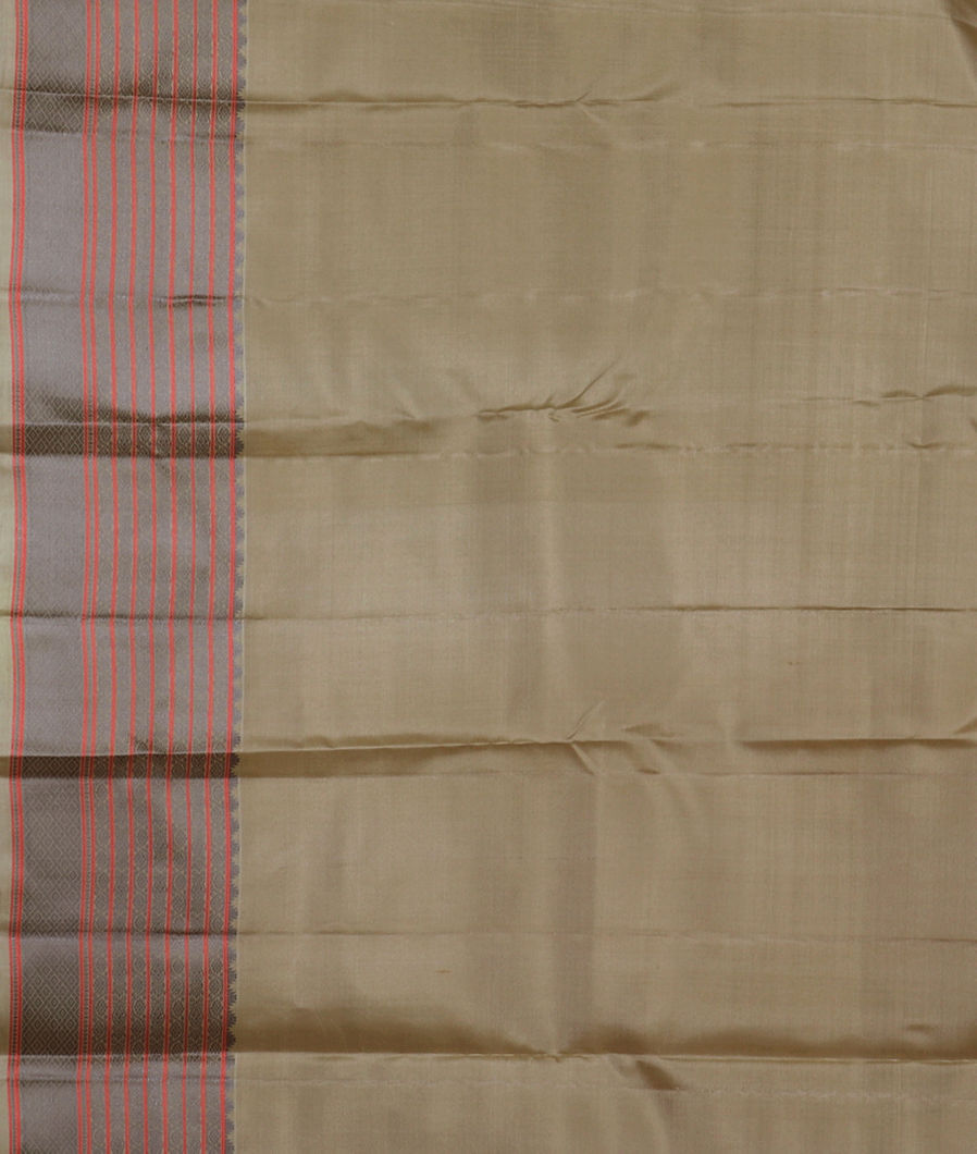 Greenish Grey Soft Silk Saree T3910833