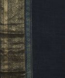 Blue Ajrakh Printed Modal Silk Saree T3641383