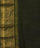 Green Ajrakh Printed Modal Silk Saree T3641423