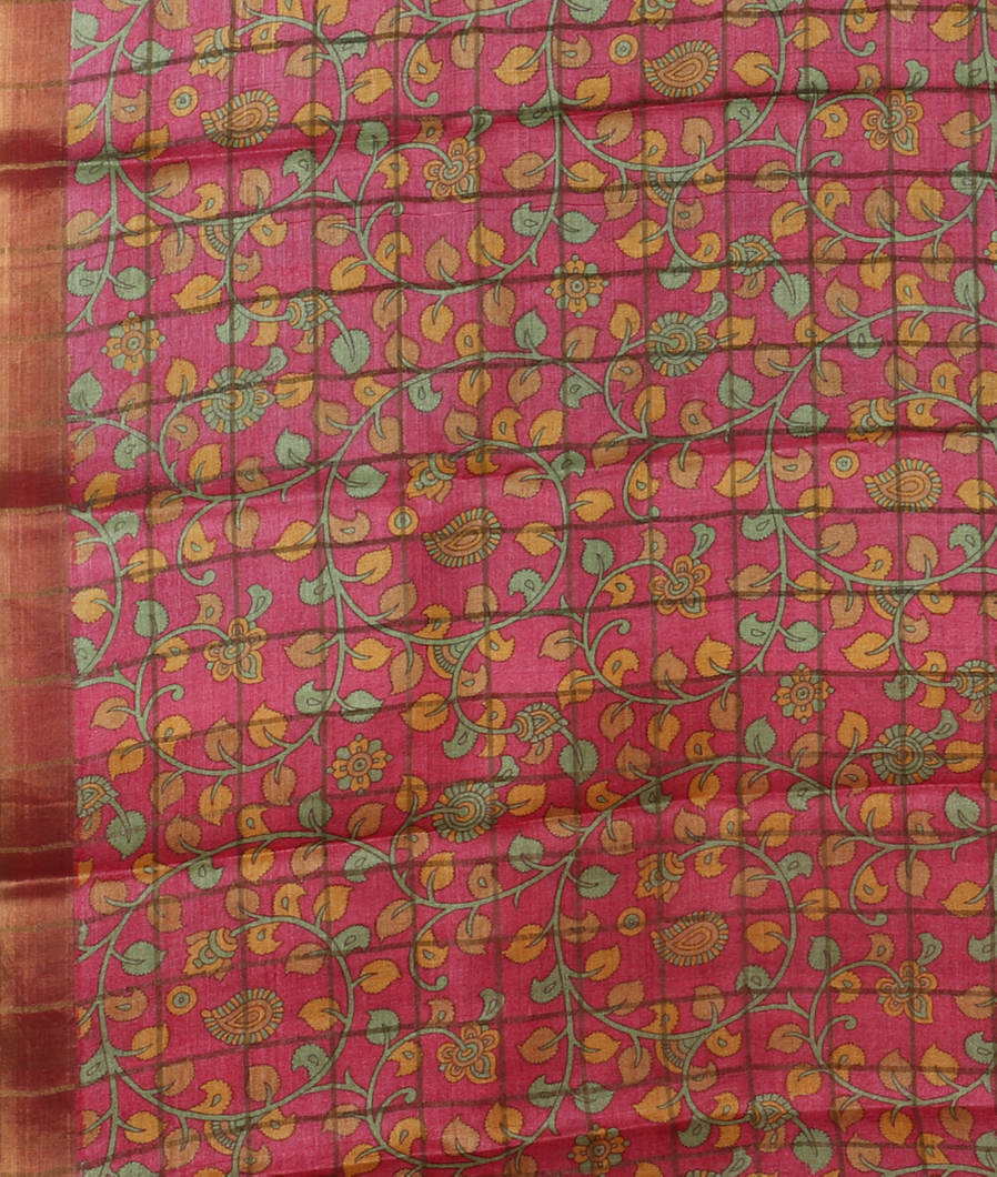 Blue Woven Tussar Saree T3874833