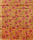 Green Woven Tussar Saree T3874943