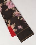 Black Printed Soft Silk Saree T3925325