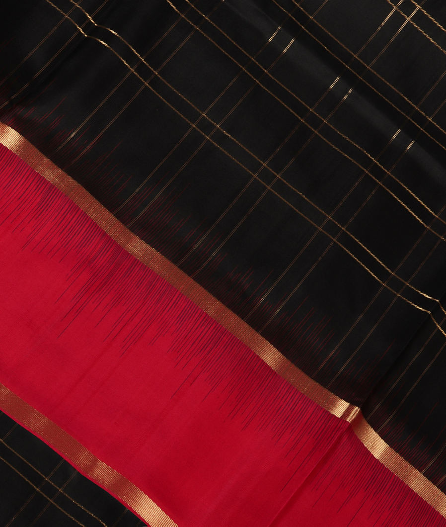 Black Soft Silk Saree T390071-image