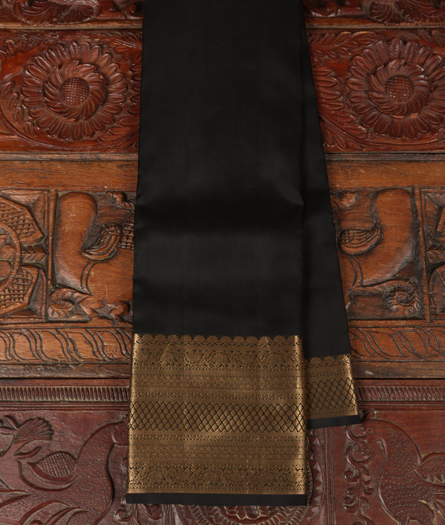 Black Soft Silk Saree T375395-image
