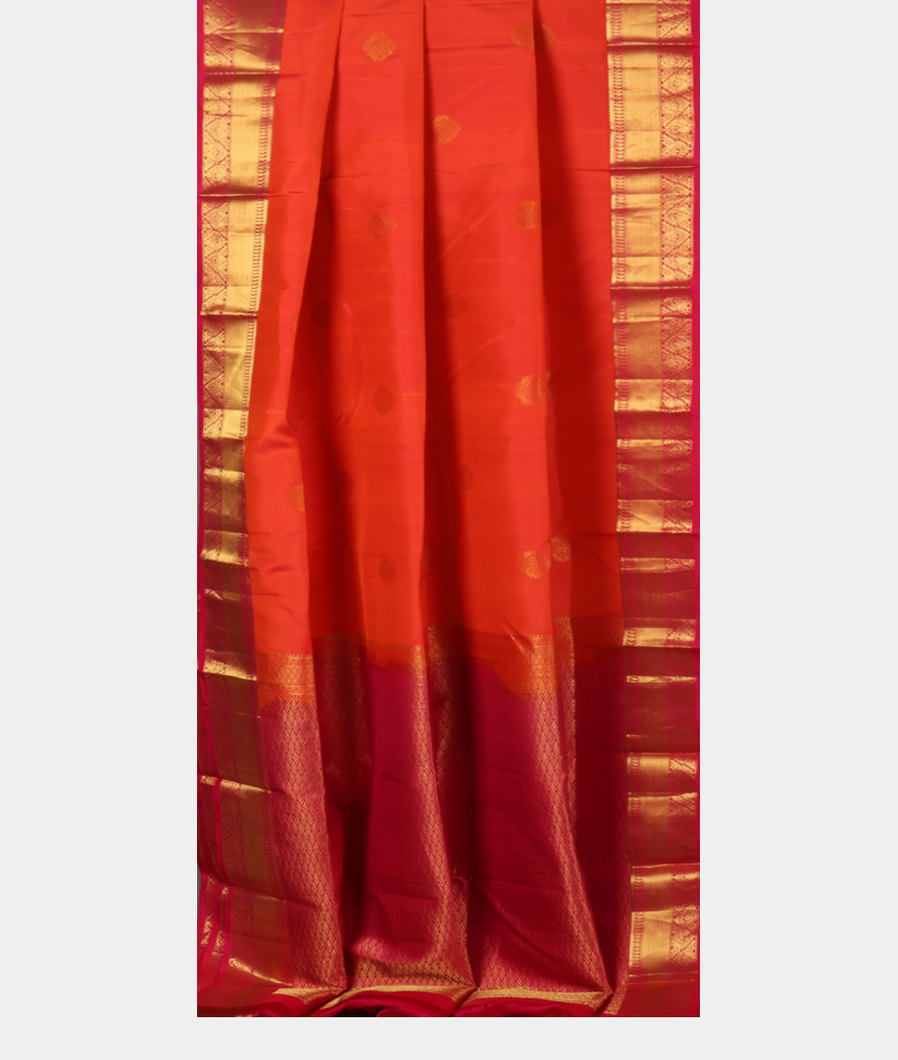 Orange Soft Silk Saree T3910822