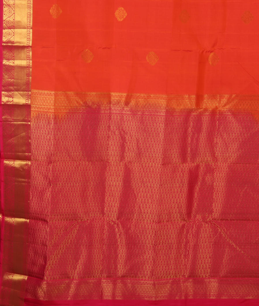 Orange Soft Silk Saree T3910824