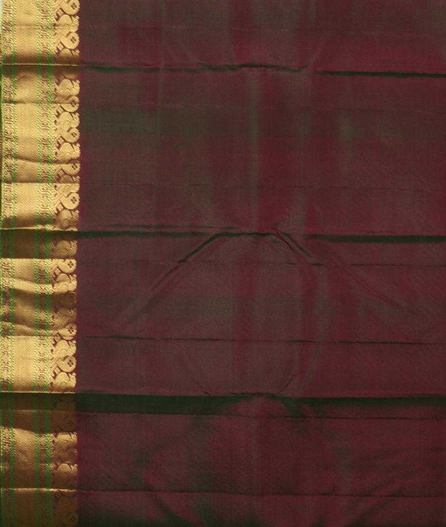 Green Soft Silk Saree T3909683