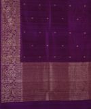 Purple Banaras Tussar Saree T3896394