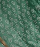 Green Chanderi Cotton Saree T3920081