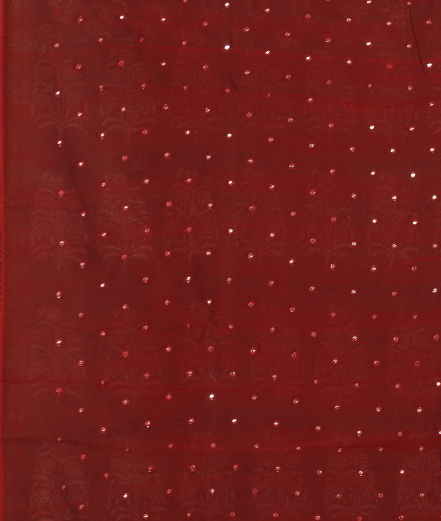 Green Chanderi Cotton Saree T3920084