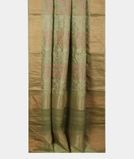 Green Tussar Embroidery Saree T3907852