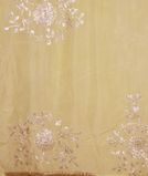 Yellow Kora Organza Embroidery Saree T3717543