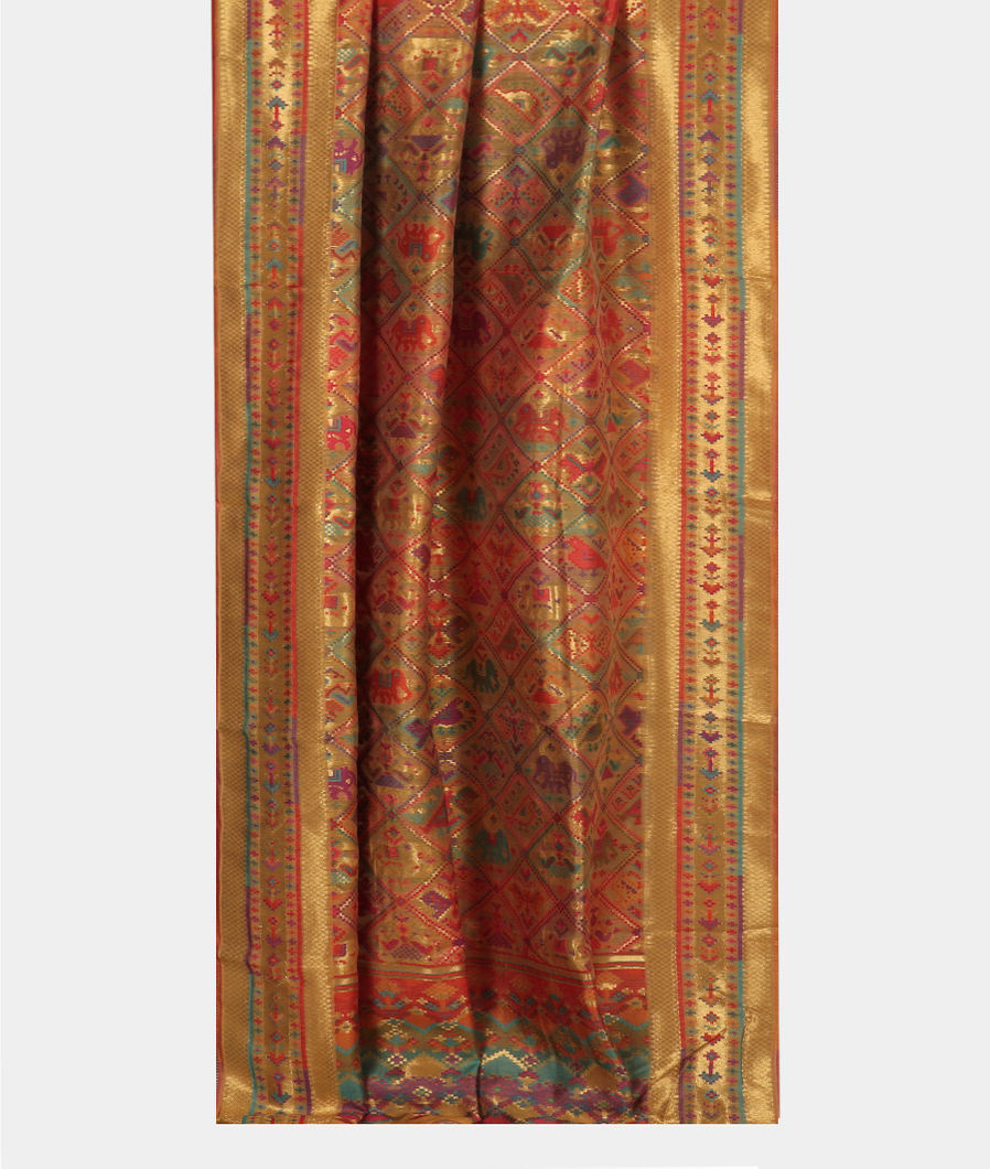 Yellow Cashmere Kani Silk Dupatta T3704582