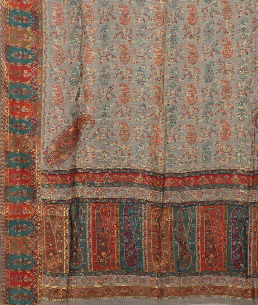 Off - White Cashmere Kani Silk Dupatta T3704663