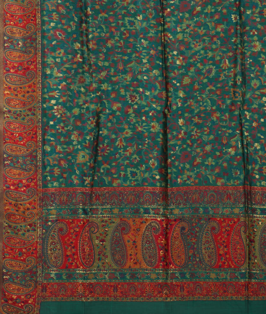 Green Cashmere Kani Silk Dupatta T3704593