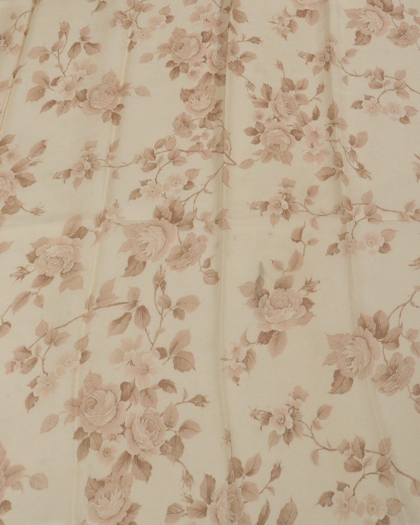 Cream Handwoven Tussar Saree T3896945