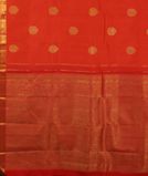 Rust Handwoven Kanjivaram Silk Saree T3678894