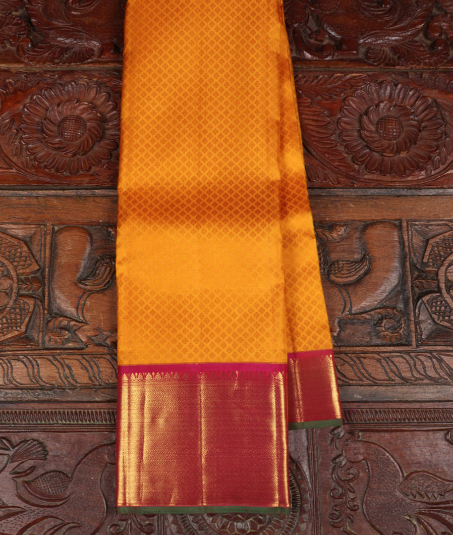 Yellow Handwoven Kanjivaram Silk Saree T392582-image