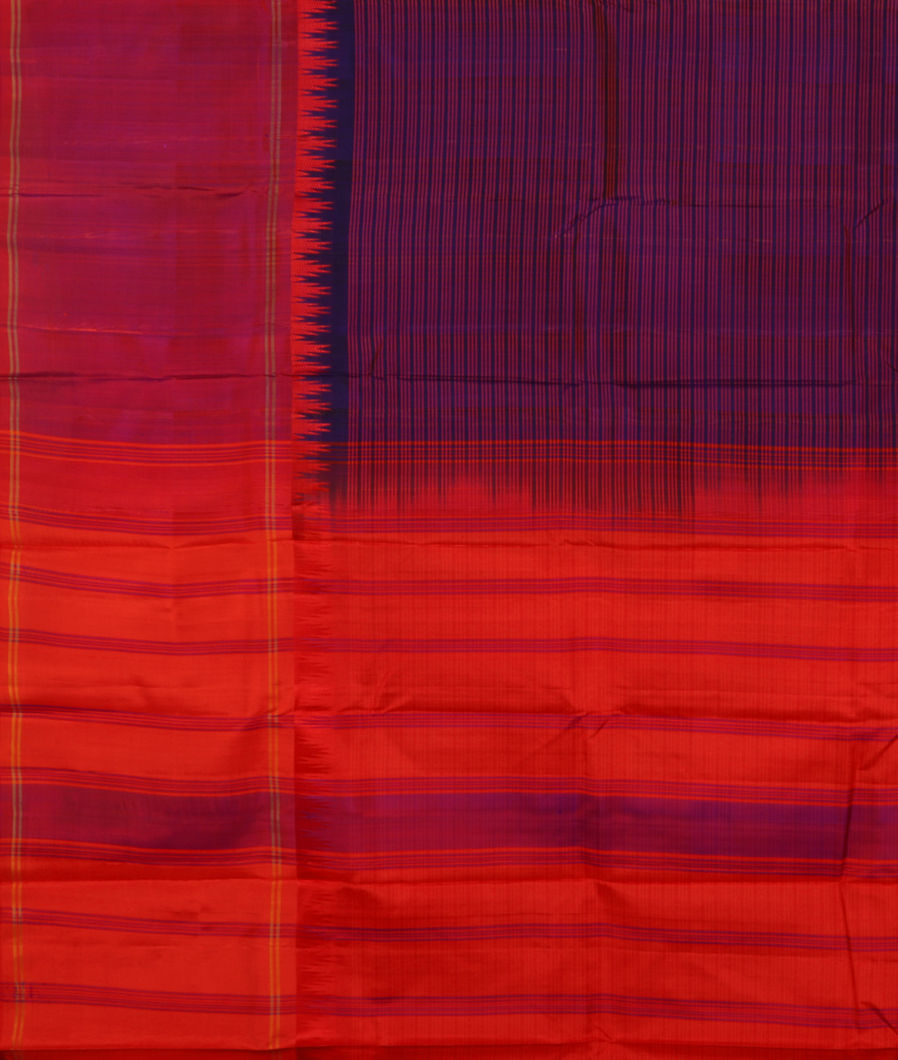 Blue Handwoven Kanjivaram Silk Saree T3908864