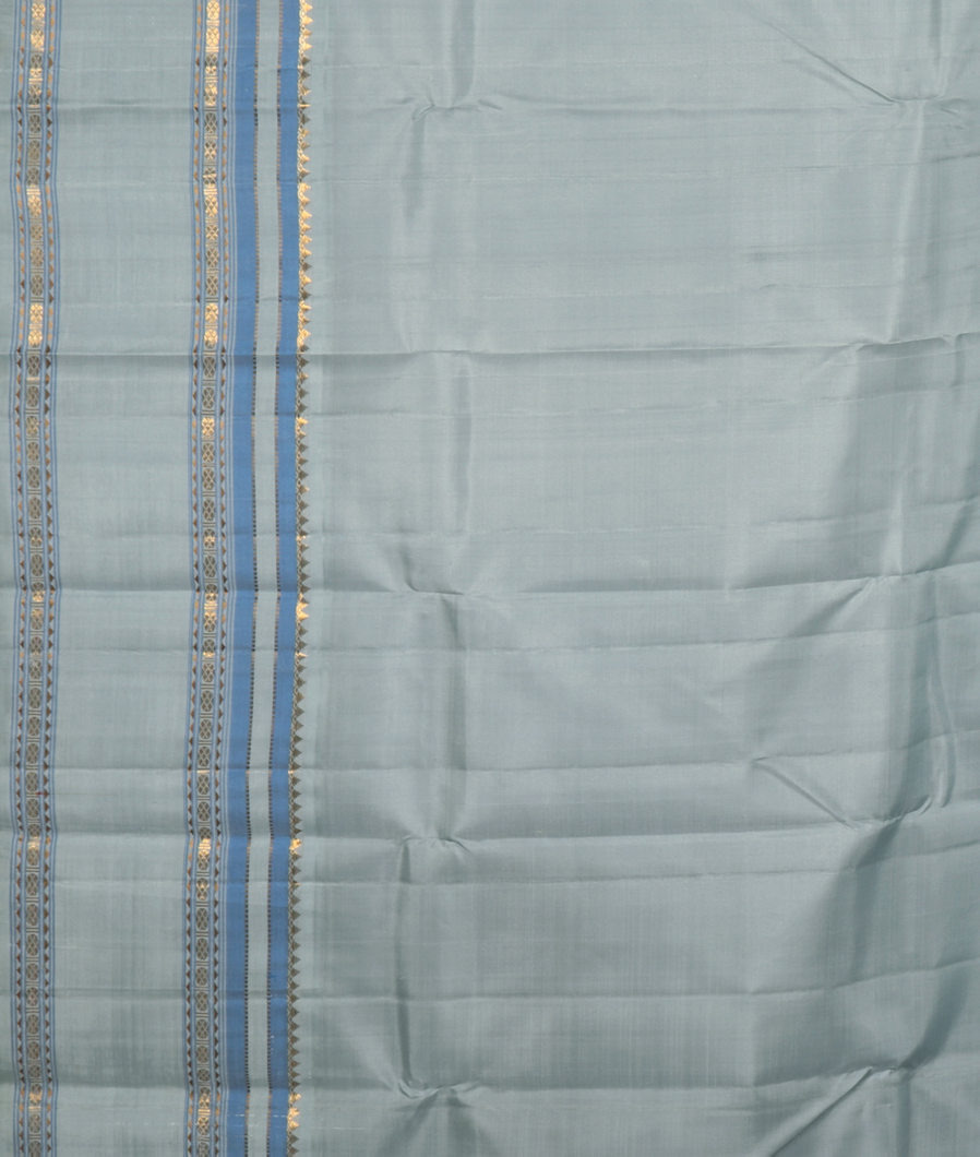 White Handwoven Kanjivaram Silk Saree T3629773