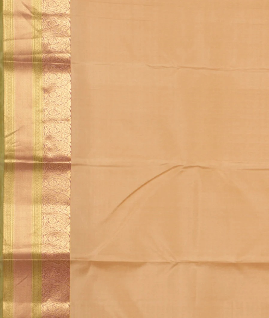 Cream Soft Silk Saree T3082793