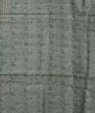 Greenish Grey Tussar Embroidery Saree T3879563