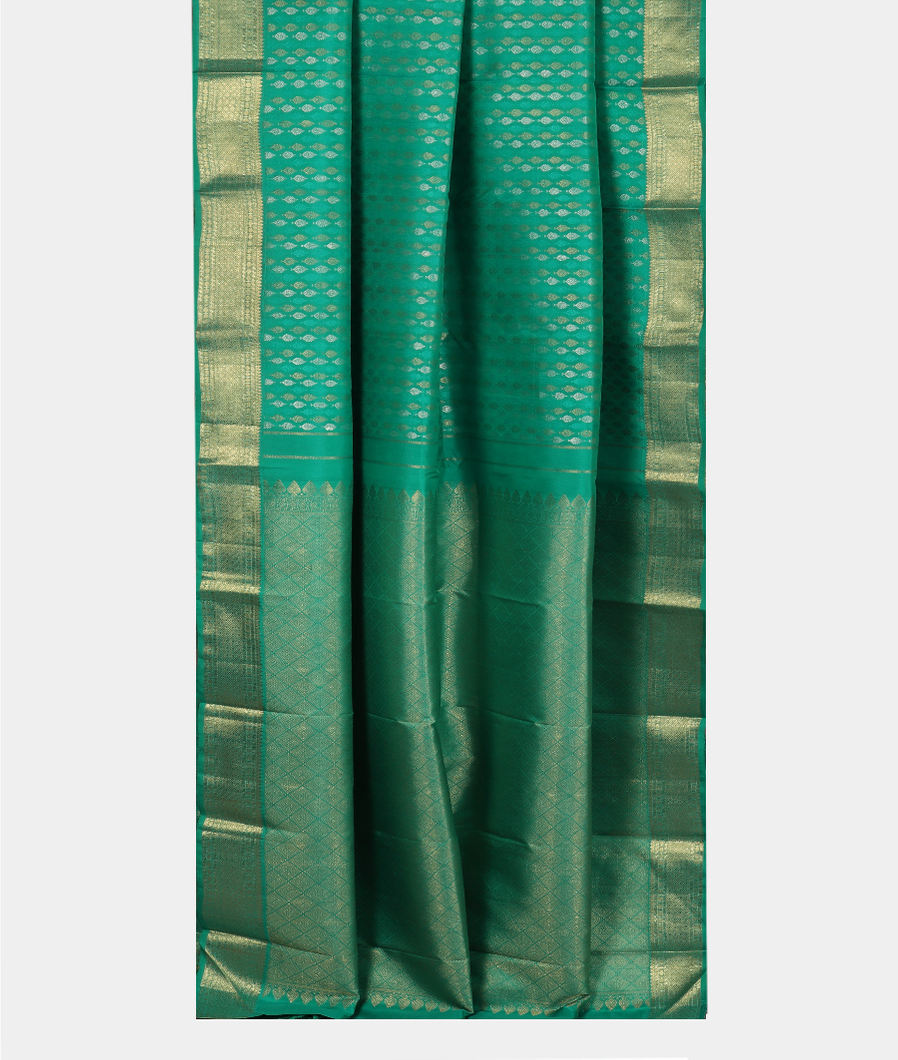 Green Handwoven Kanjivaram Silk Saree LC5452
