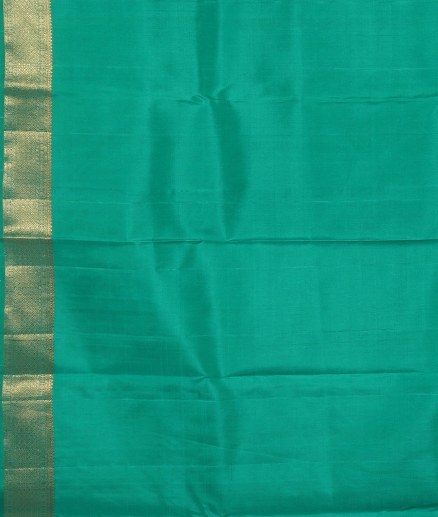 Green Handwoven Kanjivaram Silk Saree LC5453