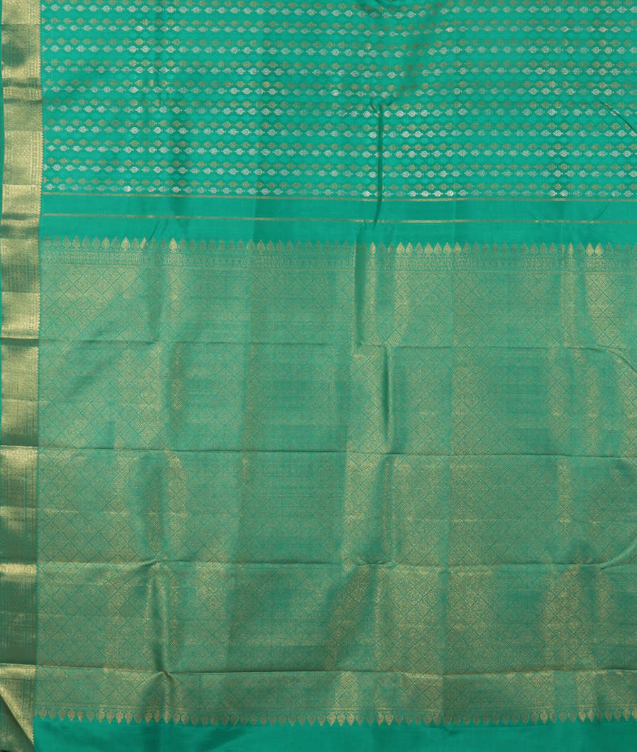 Green Handwoven Kanjivaram Silk Saree LC5454
