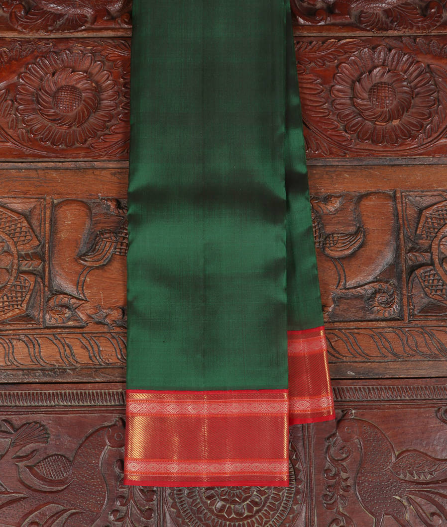 Green Handwoven Kanjivaram Silk Saree T332860-image