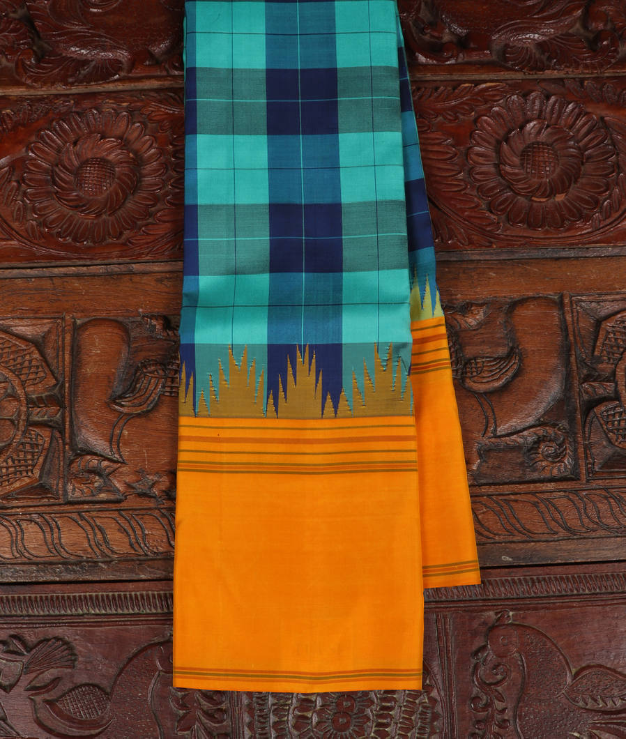 Multicolour Handwoven Kanjivaram Silk Saree T317073-image