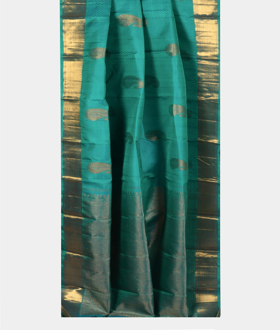 Green Handwoven Kanjivaram Silk Saree T3926722