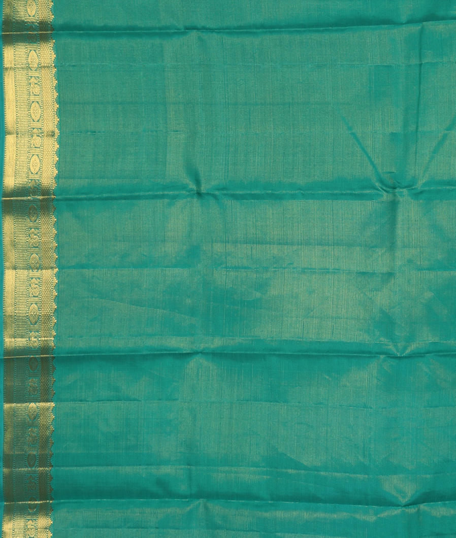 Green Handwoven Kanjivaram Silk Saree T3751473