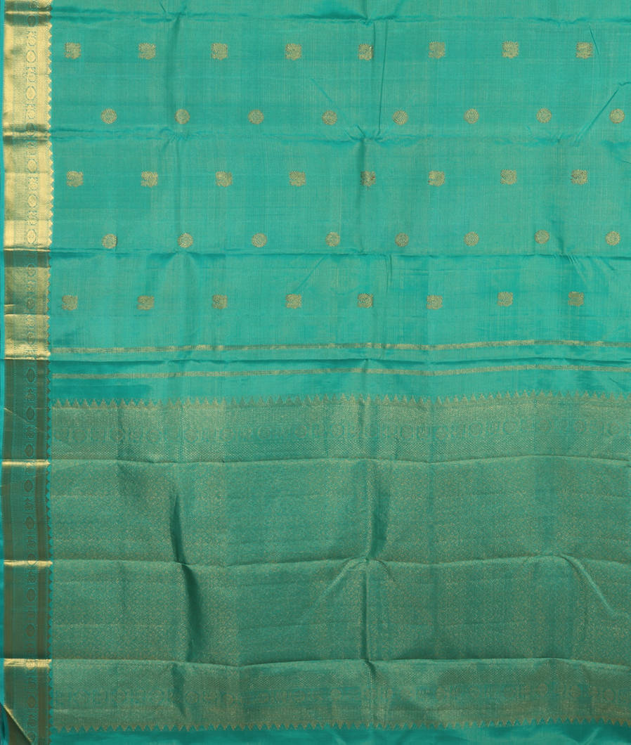 Green Handwoven Kanjivaram Silk Saree T3751474