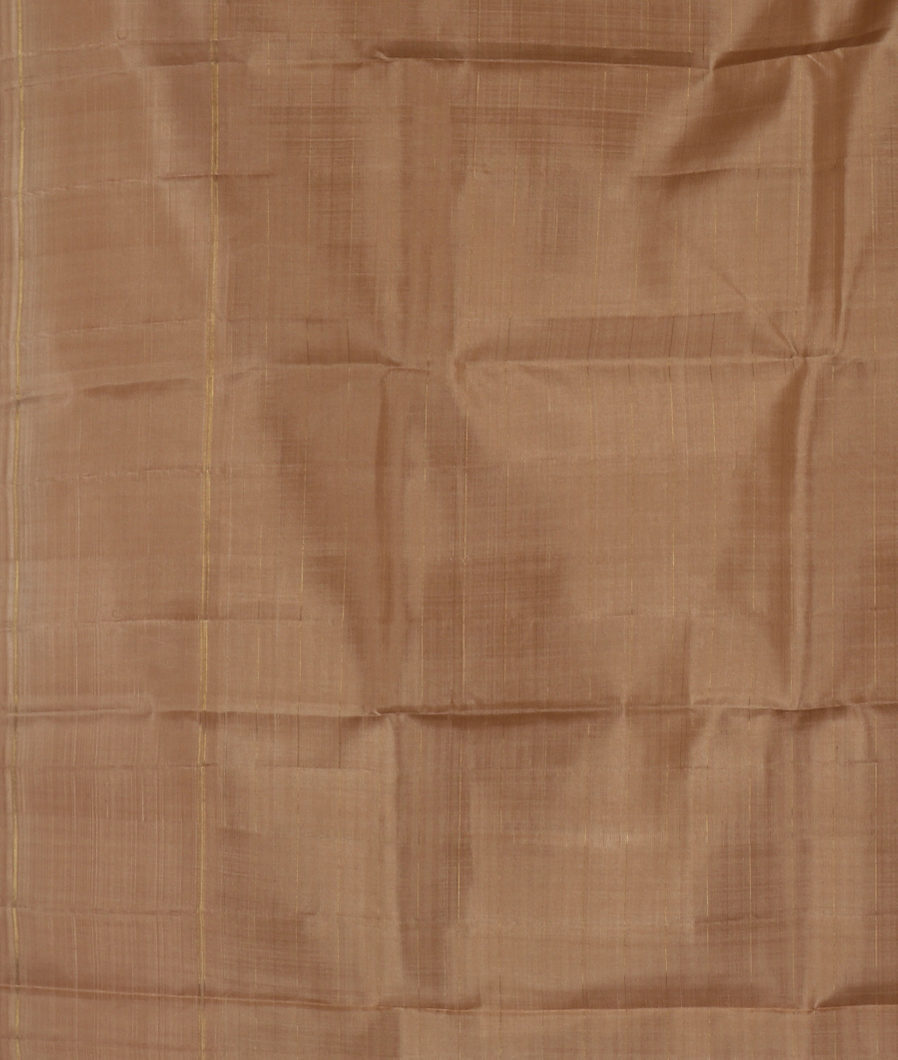 Green And Orange Handwoven Kanjivaram Silk Saree T3747713