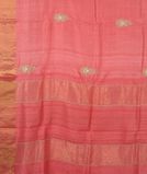 Pink Tussar Embroidery Saree T3823734