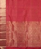 Pinkish Orange Handwoven Kanjivaram Silk Saree T3621534