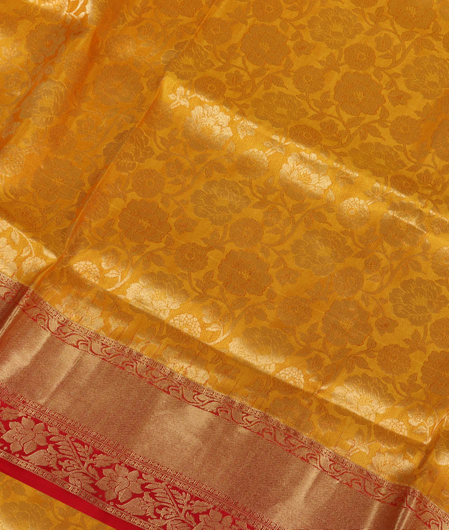 Yellow Soft Silk Saree T318079-image