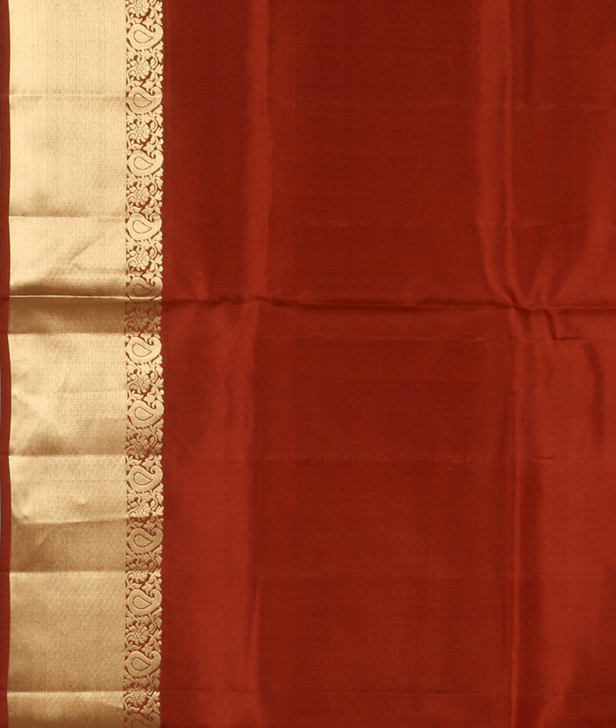 Rust Soft Silk Saree T3913563